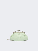 Small sheepskin Pasticcino Bag - Pastel green