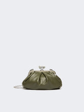Small sheepskin Pasticcino Bag - Dark green