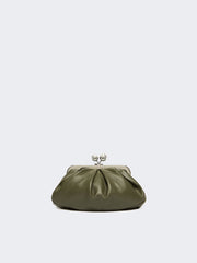 Small sheepskin Pasticcino Bag - Dark green