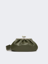 Medium sheepskin Pasticcino Bag - Dark green