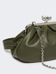 Medium sheepskin Pasticcino Bag - Dark green