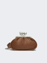 Medium Pasticcino Bag in glossy nappa leather - Tobacco
