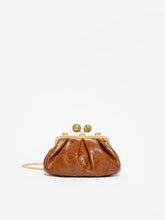 Small smooth leather Pasticcino Bag - Tobacco