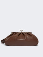 Large leather Pasticcino Bag - Dark bown