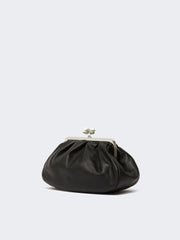 Medium sheepskin Pasticcino Bag - Black