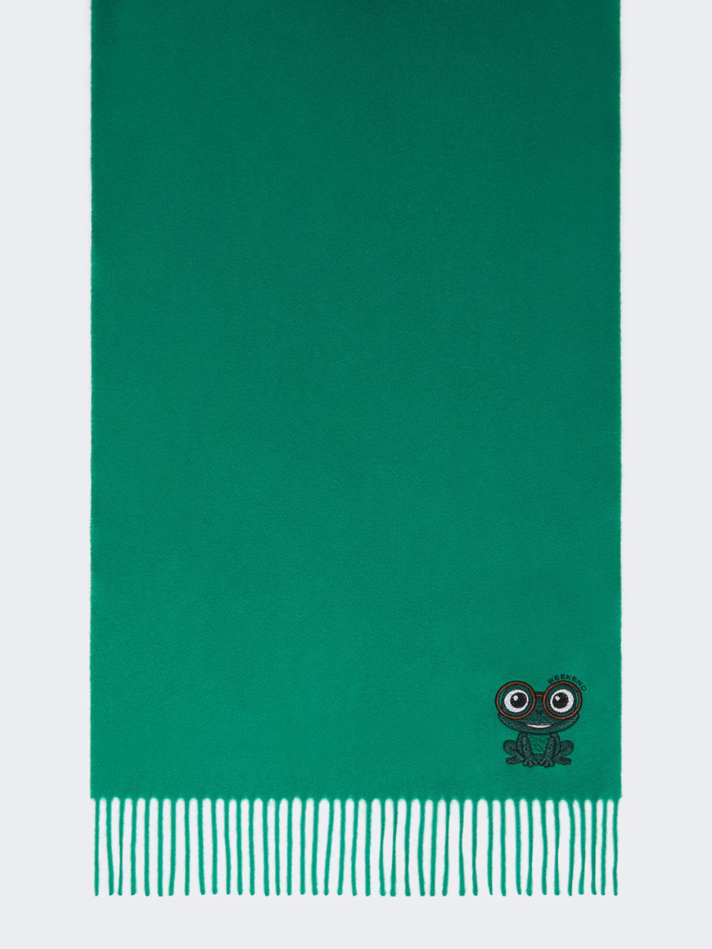 Wool and cashmere stole - Emerald