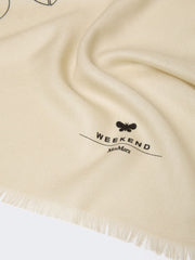 Wool and silk stole - Dark grey