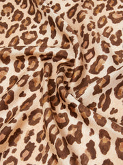 Patterned silk twill foulard - Black