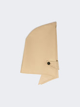Hat-foulard in water-repellent gabardine - Beige