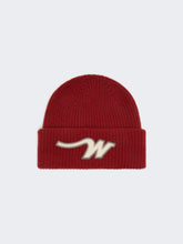 Wool beanie - Berry red