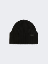 Wool yarn beanie - Black