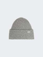 Wool yarn beanie - Medium grey