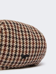 Wool and cotton basketweave beret - Red purple