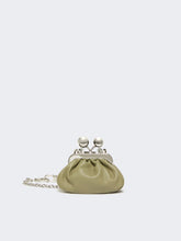 Nappa sheepskin Nano Pasticcino Bag - Sage green