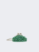 Satin and sequin Nano Pasticcino Bag - Green