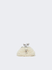 Mini Pasticcino Bag with a soft texture - Ivory