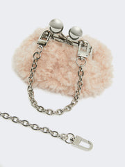 Mini Pasticcino Bag with a soft texture - Pink