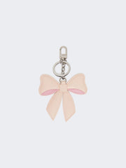 Leather keyring - Pink