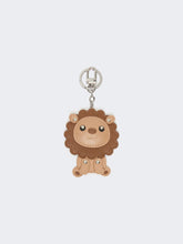 Leather keyring - Beige