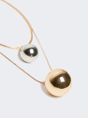 Pasticcino Bag metal necklace - Gold