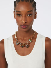 Charm choker necklace - Gold