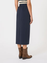 Milano-knit jersey skirt - Navy
