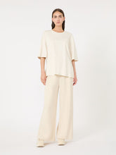 Pure cotton jersey T-shirt - Ivory