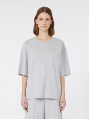 Pure cotton jersey T-shirt - Light grey