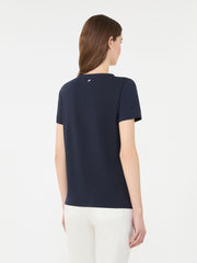 Basic cotton jersey T-shirt - Navy
