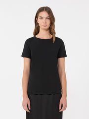 Basic cotton jersey T-shirt - Black