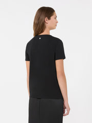 Basic cotton jersey T-shirt - Black