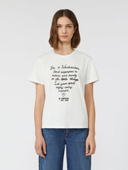 Cotton print T-shirt - White