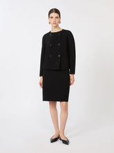 Boxy jacket in cady - Black