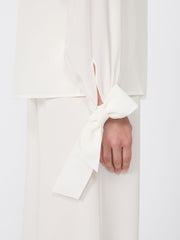 Silk crepe de chine blouse - Ivory