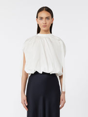 Taffeta blouse - White