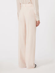 Wool crepe trousers - Pink