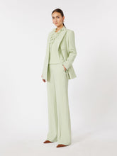 Wool crepe trousers - Green