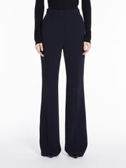 Flared cady trousers - Navy