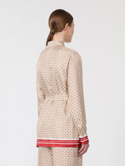 Printed silk shirt - Red