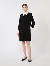 Short cady dress - Black