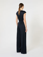 Envers satin jumpsuit - Midnightblue