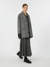 Wool flannel skirt - Medium grey