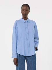 Cotton Oxford shirt - Light blue