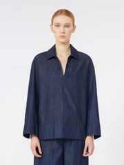 Lightweight denim shirt - Midnightblue