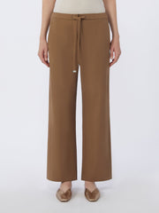 Wool gabardine trousers - Caramel