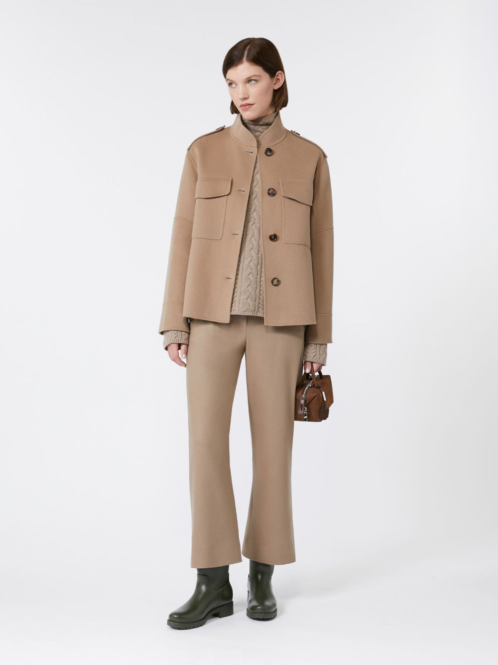 Wool joggers - Biscuit