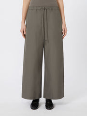 Cotton drawstring trousers - Medium grey