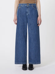 Wide-leg denim jeans - Midnightblue