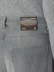 Cotton and viscose denim jeans - Medium grey