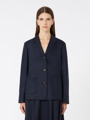 Wool flannel jacket - Midnightblue